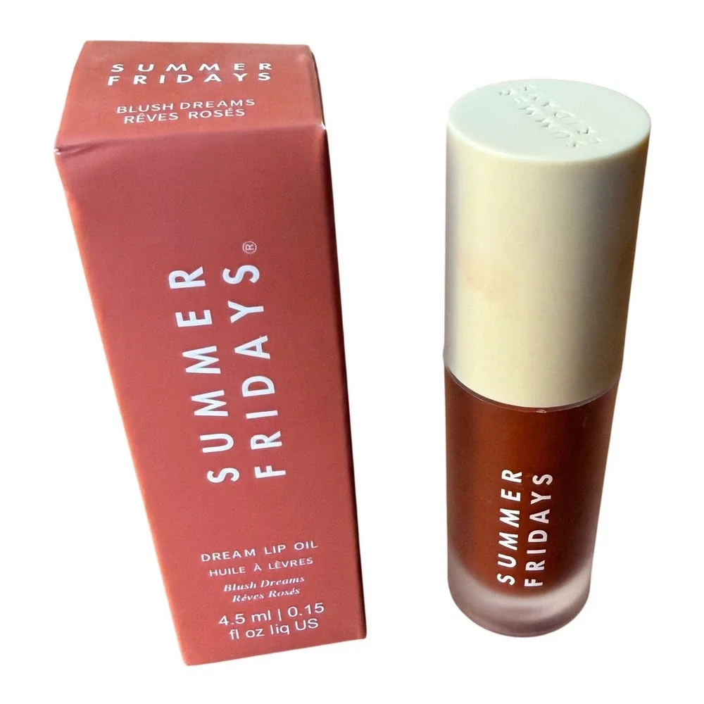Summer Fridays Dream Lip Oil Blush Dreams 4.5ml High Shine Hydrating Tinted Oil